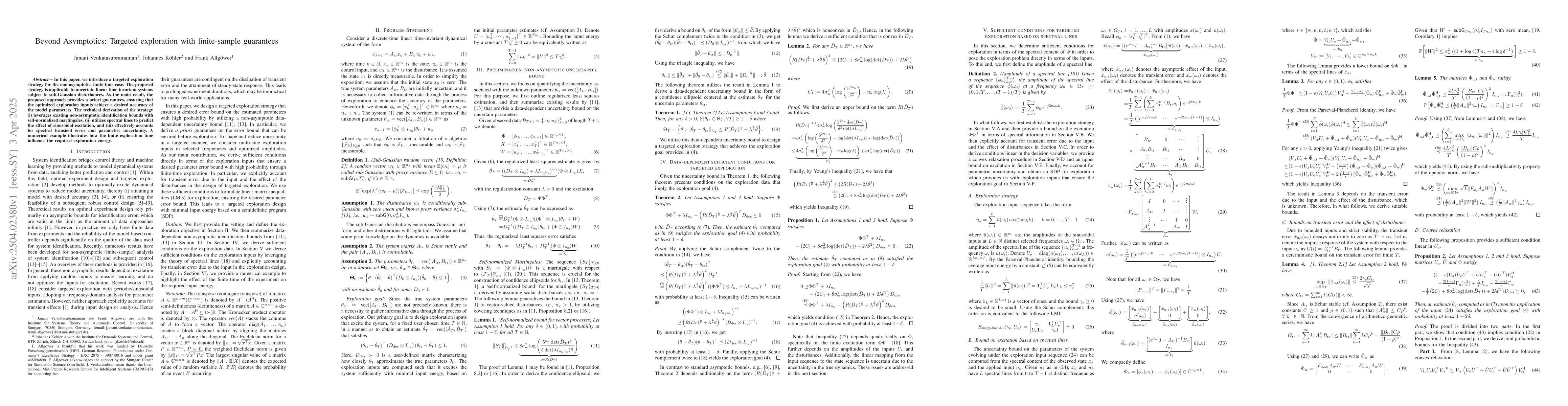 Thumbnail for Beyond Asymptotics: Targeted exploration with finite-sample guarantees