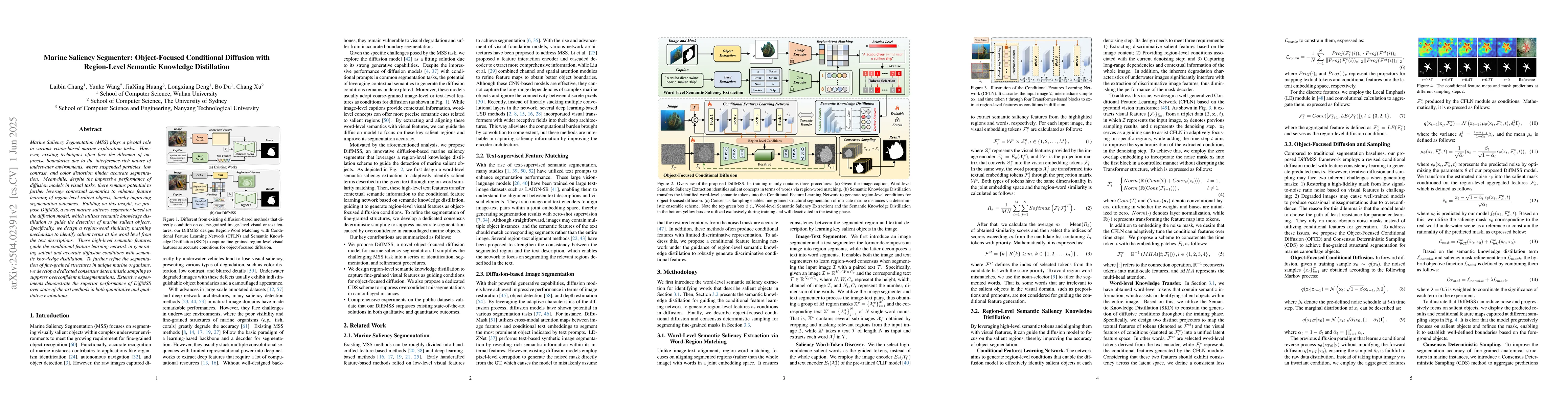 Thumbnail for Marine Saliency Segmenter: Object-Focused Conditional Diffusion with
  Region-Level Semantic Knowledge Distillation