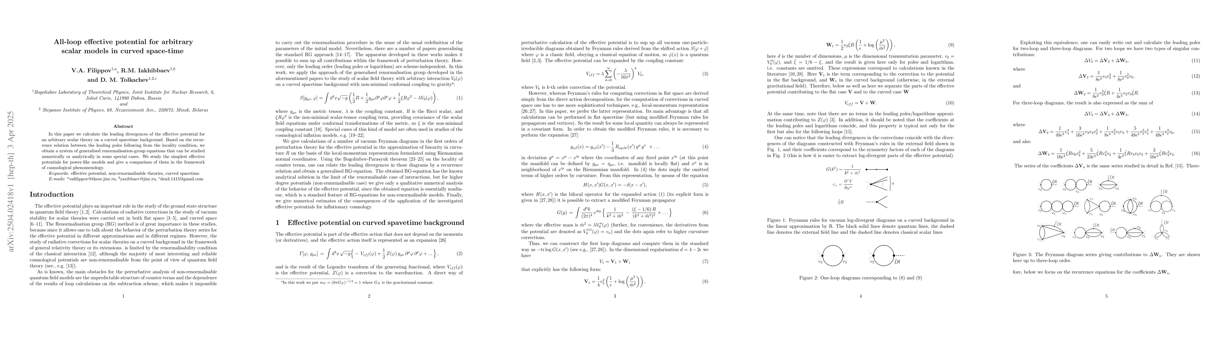 Thumbnail for All-loop effective potential for arbitrary scalar models in curved
  space-time