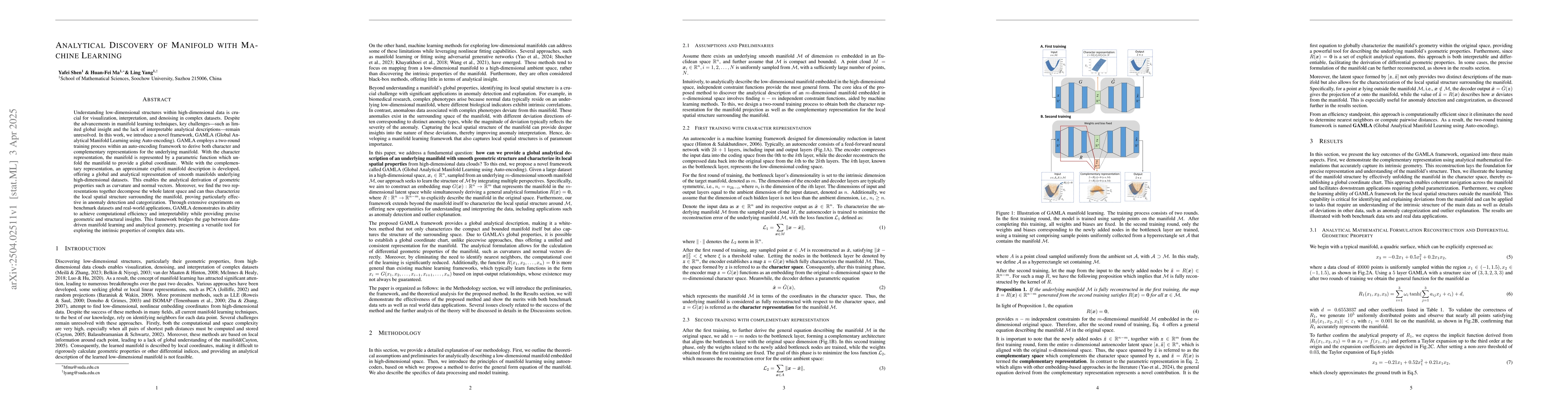 Thumbnail for Analytical Discovery of Manifold with Machine Learning