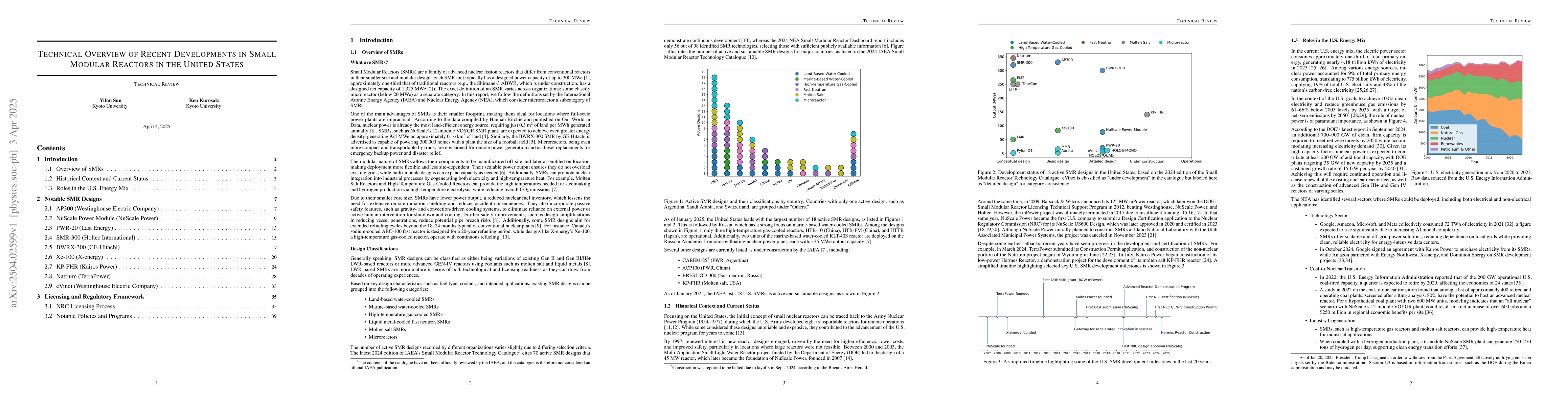 Thumbnail for Technical Overview of Recent Developments in Small Modular Reactors in
  the United States