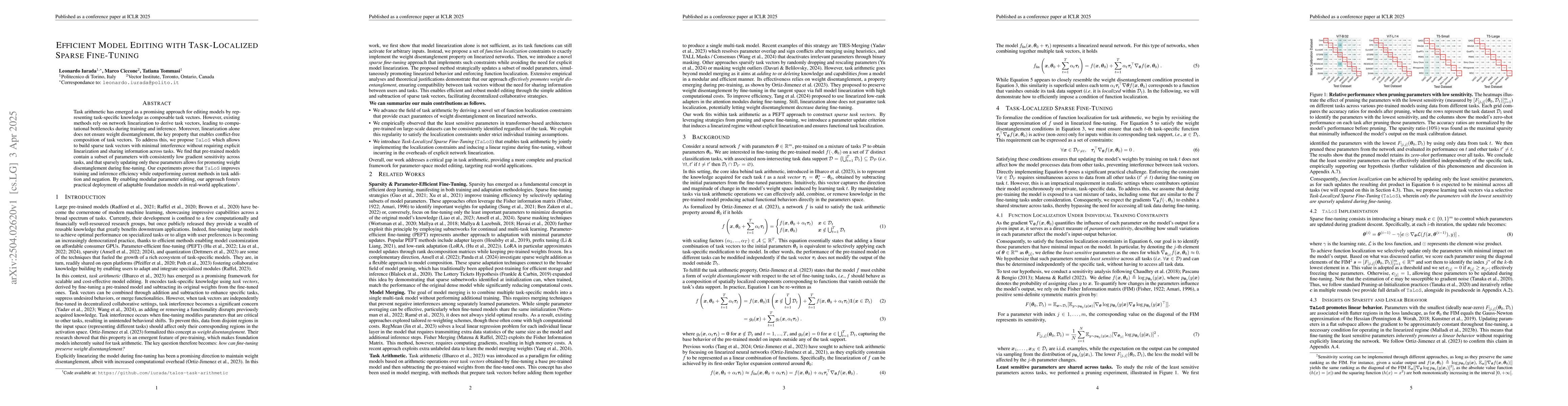 Thumbnail for Efficient Model Editing with Task-Localized Sparse Fine-tuning