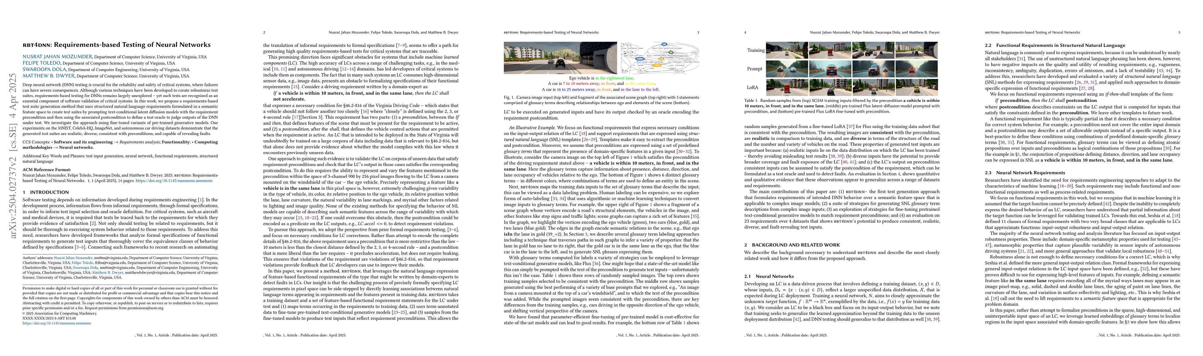 Thumbnail for RBT4DNN: Requirements-based Testing of Neural Networks