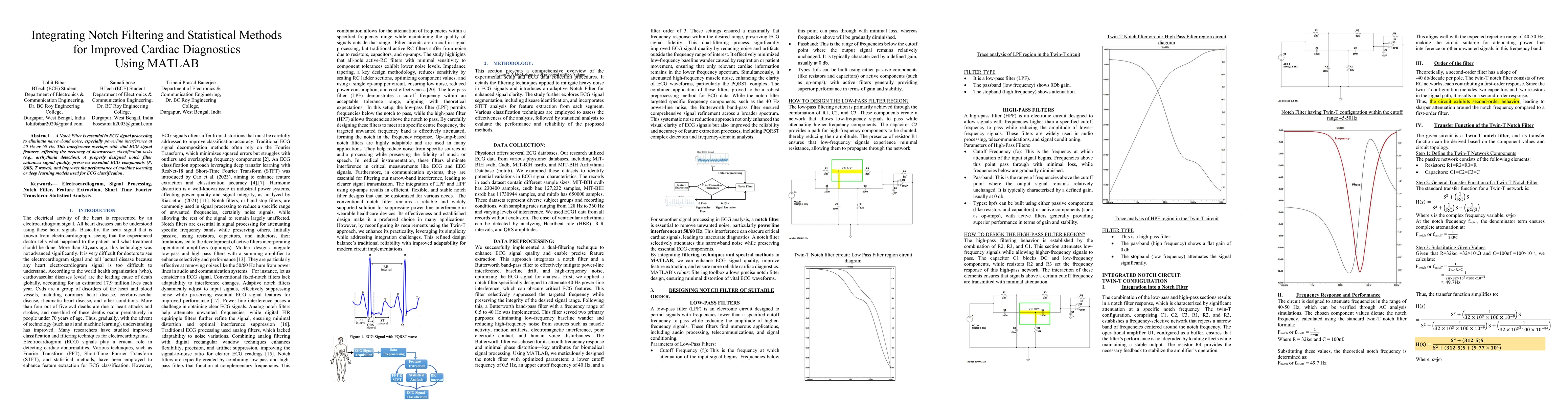 Thumbnail for Integrating Notch Filtering and Statistical Methods for Improved Cardiac
  Diagnostics Using MATLAB