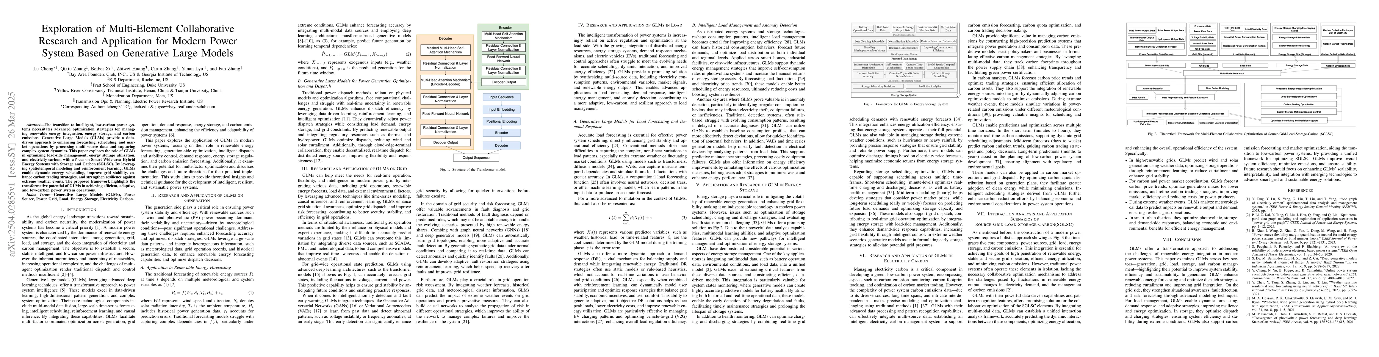Thumbnail for Exploration of Multi-Element Collaborative Research and Application for
  Modern Power System Based on Generative Large Models