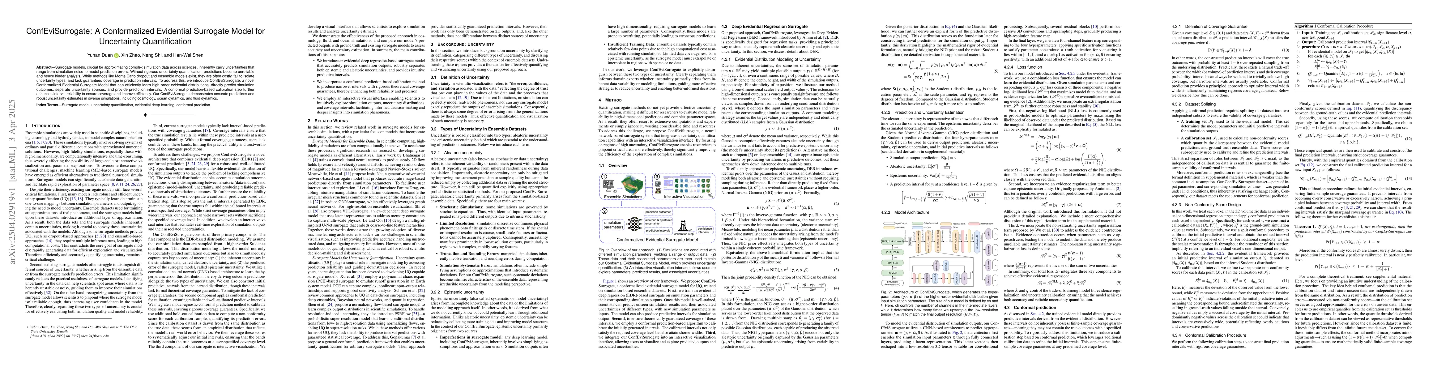 Thumbnail for ConfEviSurrogate: A Conformalized Evidential Surrogate Model for
  Uncertainty Quantification