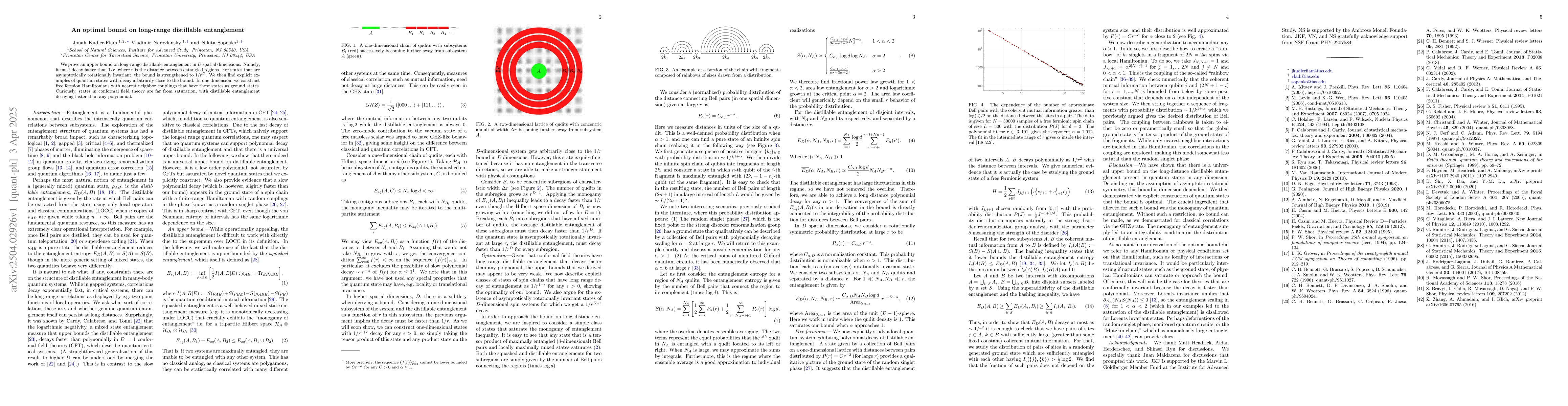 Thumbnail for An optimal bound on long-range distillable entanglement