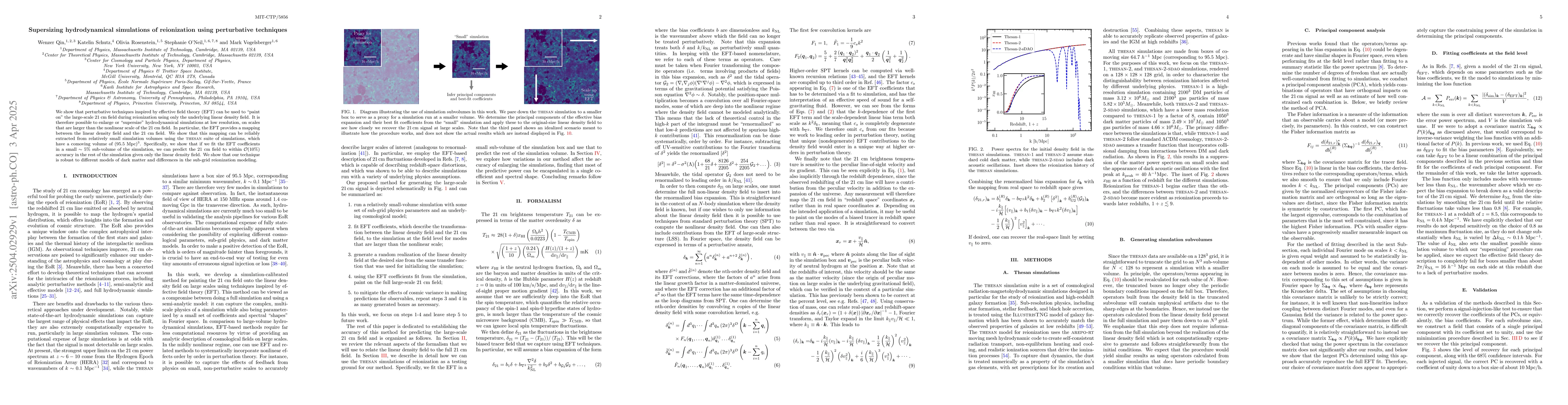Thumbnail for Supersizing hydrodynamical simulations of reionization using
  perturbative techniques