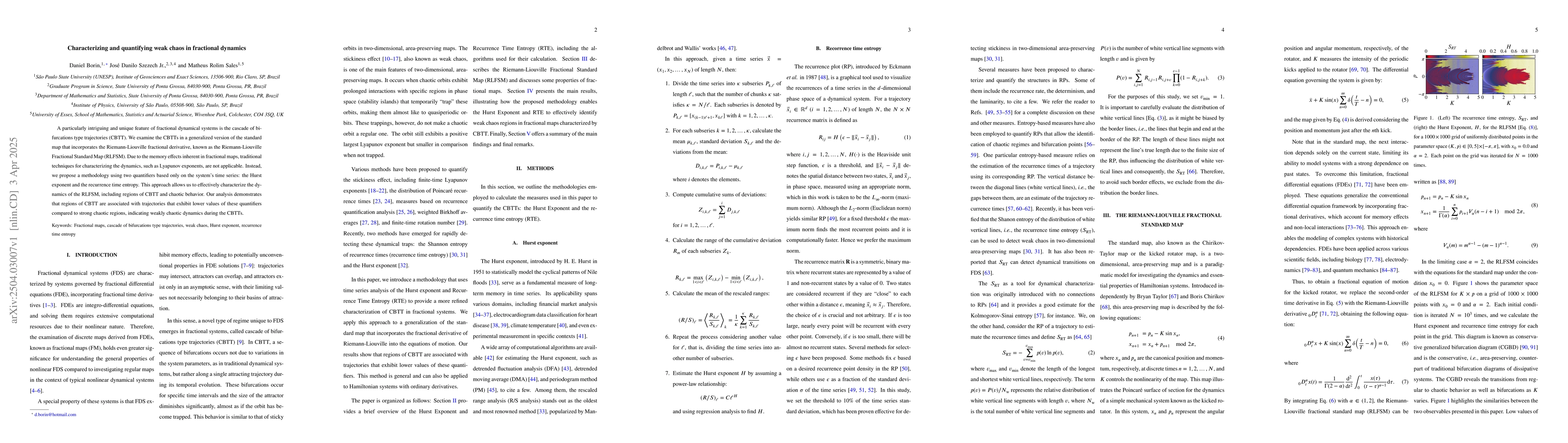 Thumbnail for Characterizing and quantifying weak chaos in fractional dynamics