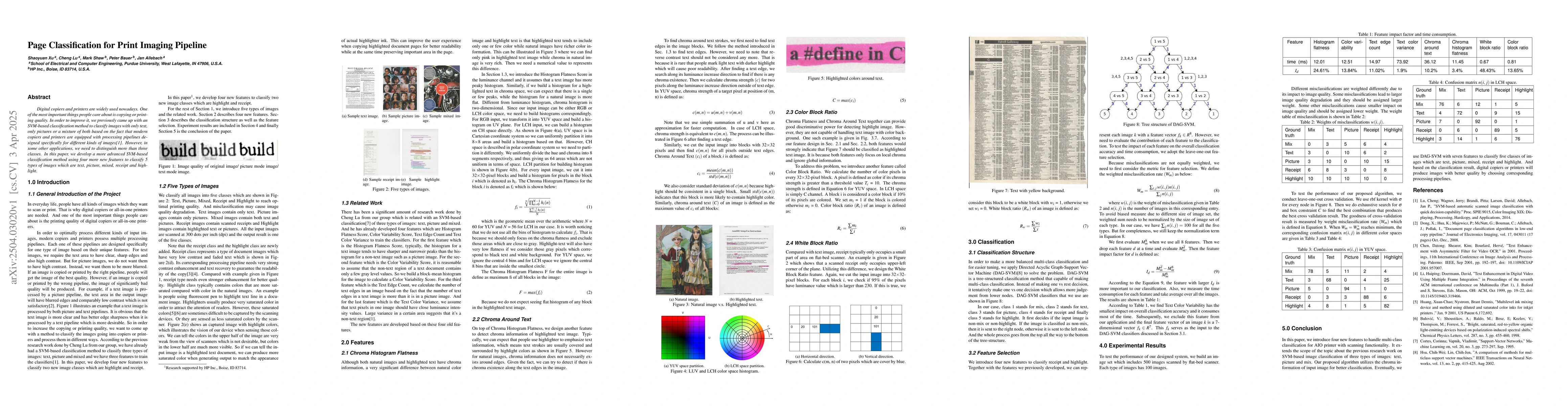Thumbnail for Page Classification for Print Imaging Pipeline