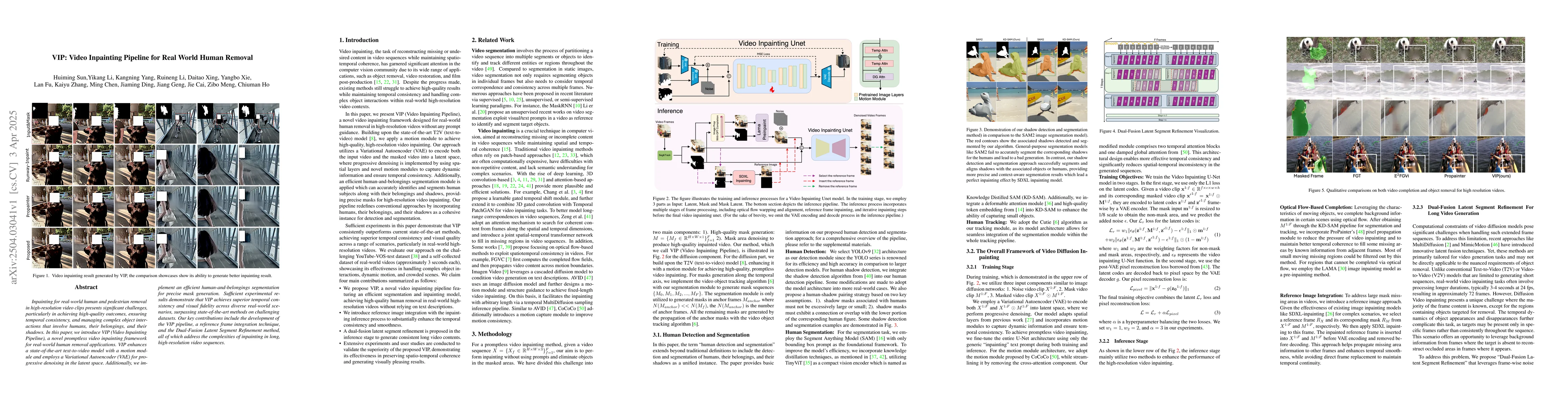 Thumbnail for VIP: Video Inpainting Pipeline for Real World Human Removal