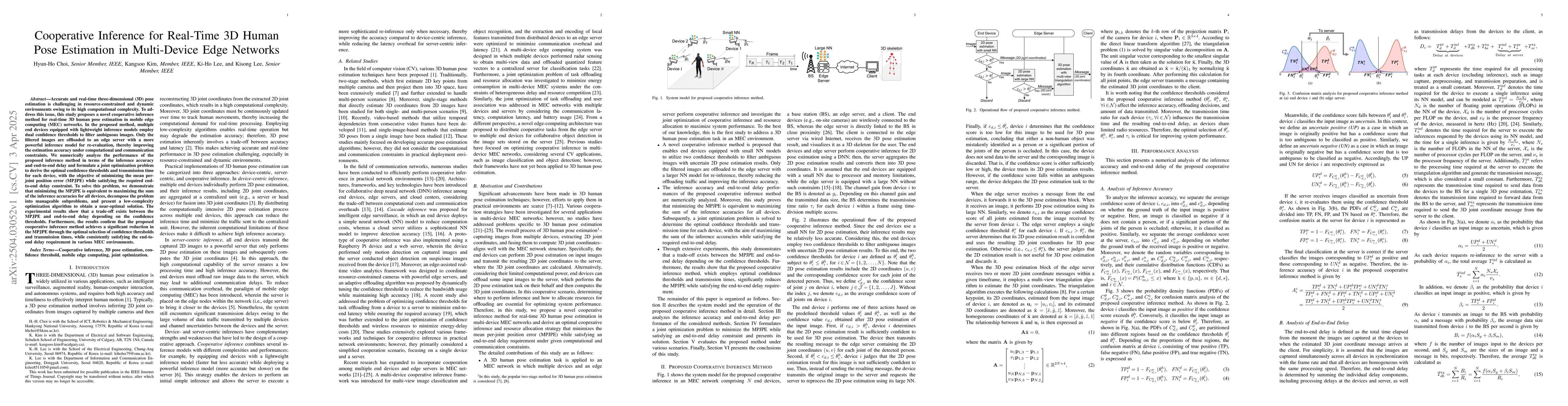 Thumbnail for Cooperative Inference for Real-Time 3D Human Pose Estimation in
  Multi-Device Edge Networks