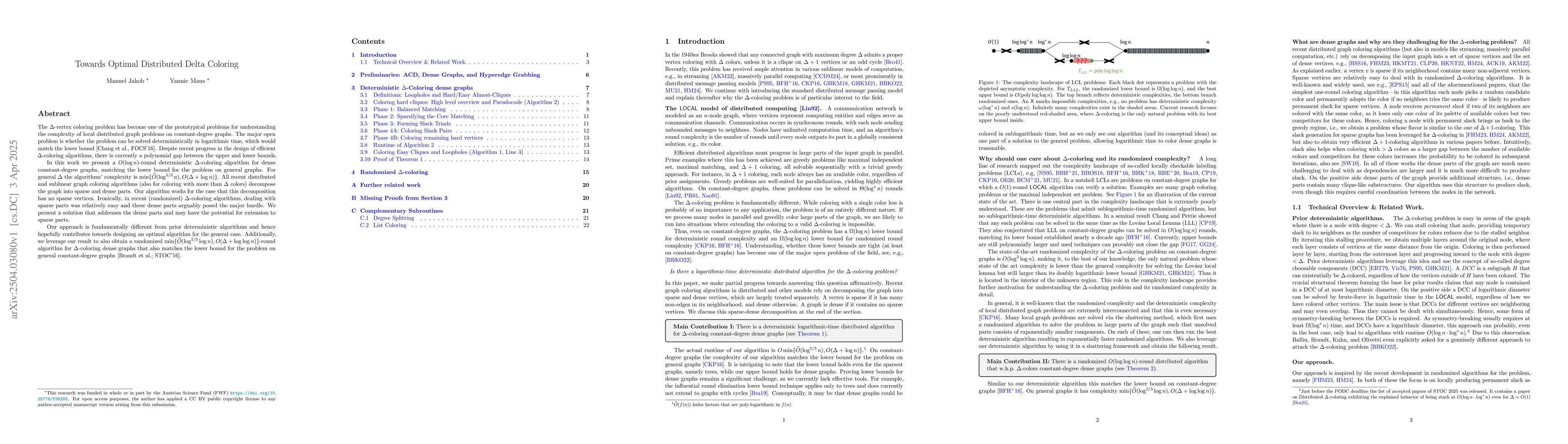 Thumbnail for Towards Optimal Distributed Delta Coloring