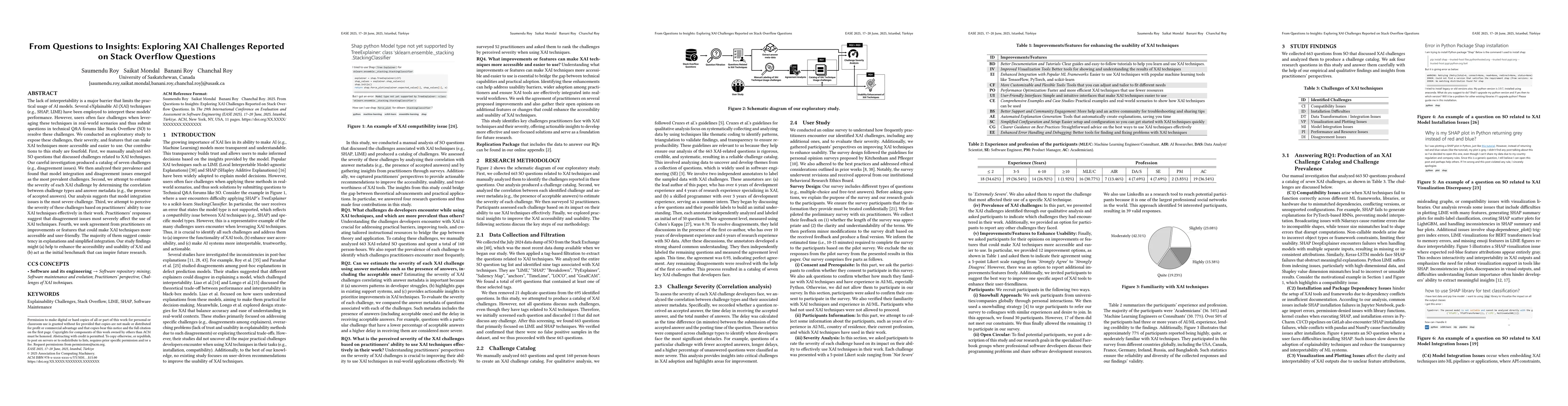 Thumbnail for From Questions to Insights: Exploring XAI Challenges Reported on Stack
  Overflow Questions