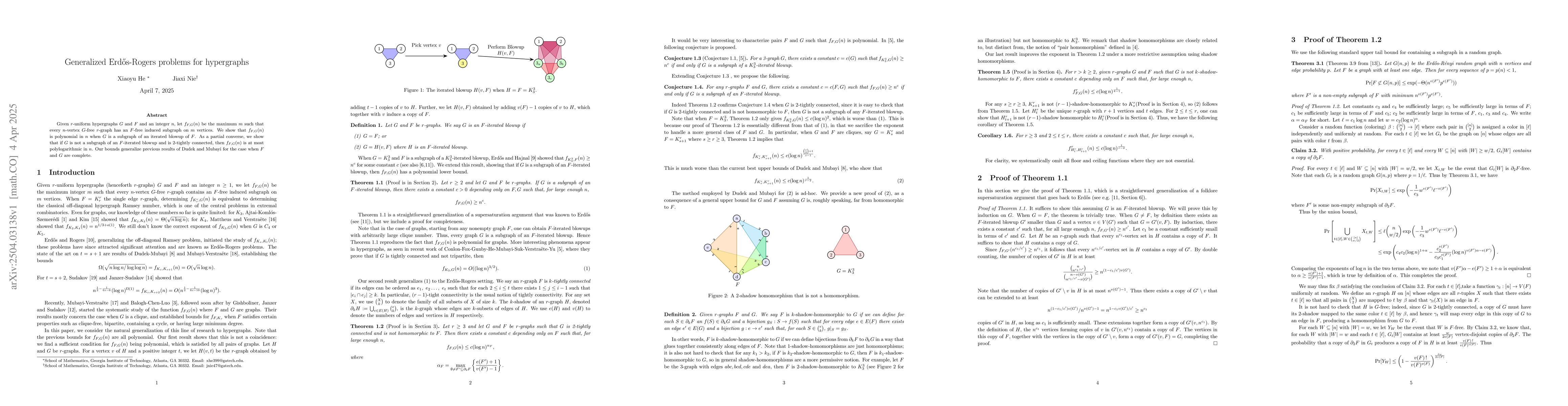 Thumbnail for Generalized Erdős-Rogers problems for hypergraphs
