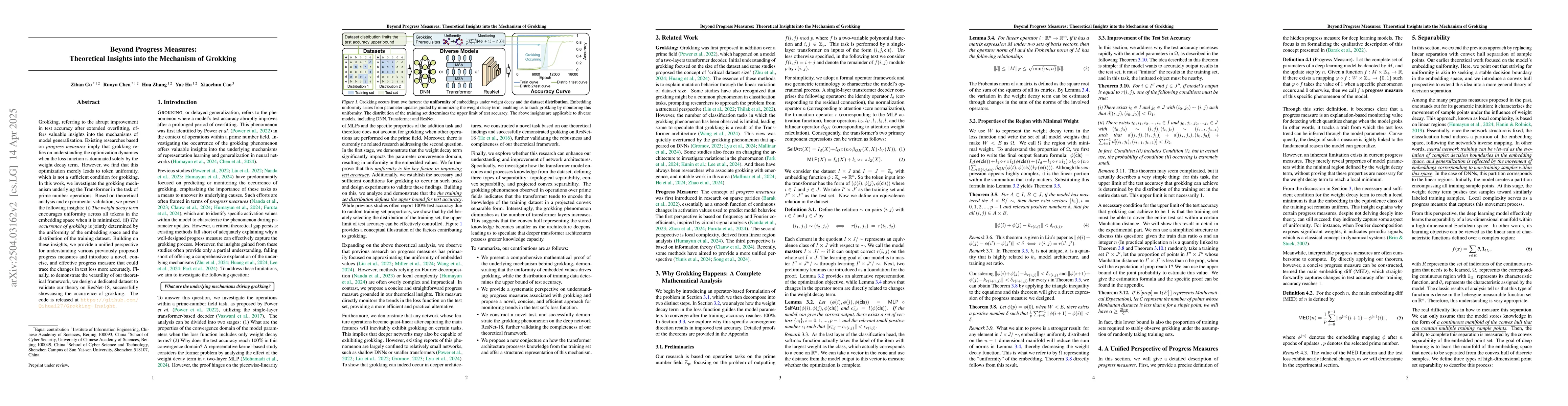 Thumbnail for Beyond Progress Measures: Theoretical Insights into the Mechanism of
  Grokking