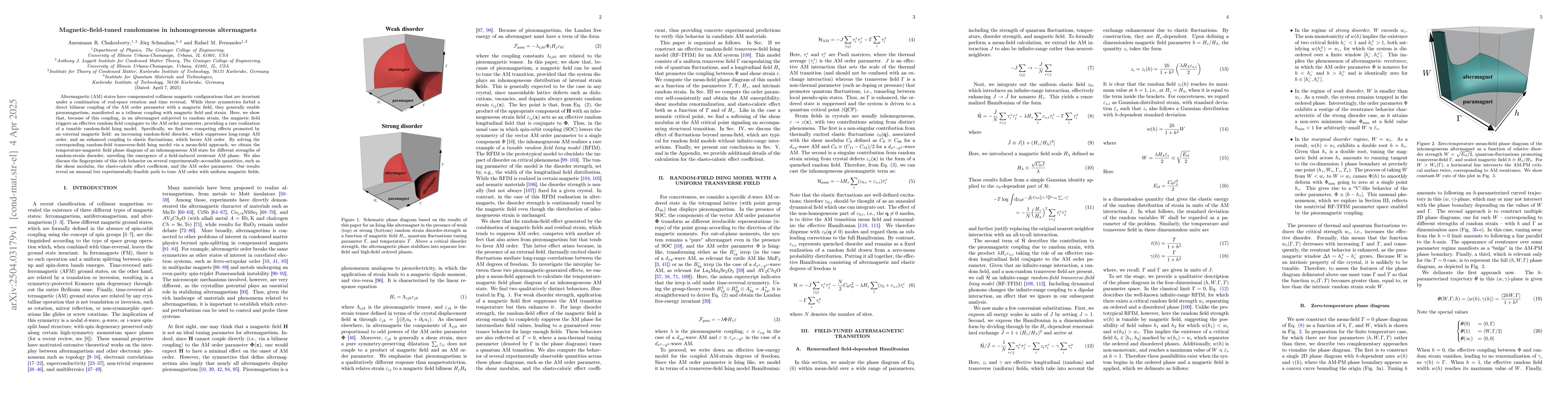 Thumbnail for Magnetic-field-tuned randomness in inhomogeneous altermagnets