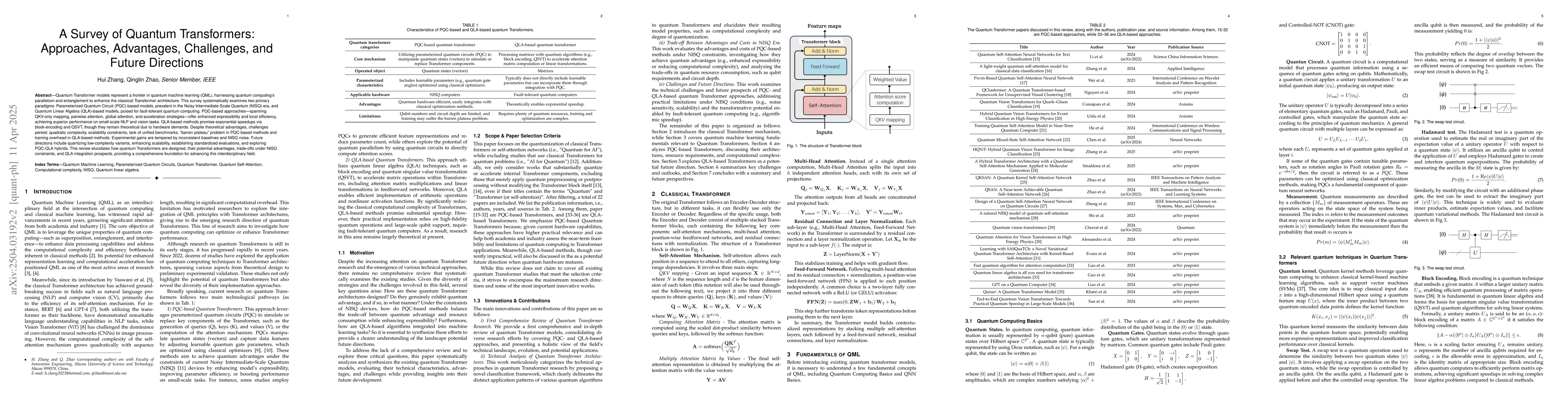 Thumbnail for A Survey of Quantum Transformers: Approaches, Advantages, Challenges,
  and Future Directions