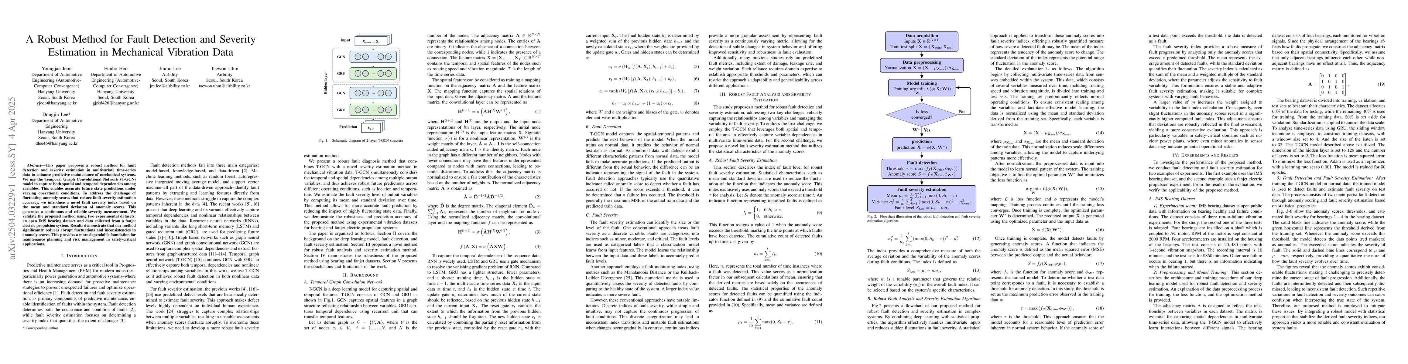 Thumbnail for A Robust Method for Fault Detection and Severity Estimation in
  Mechanical Vibration Data