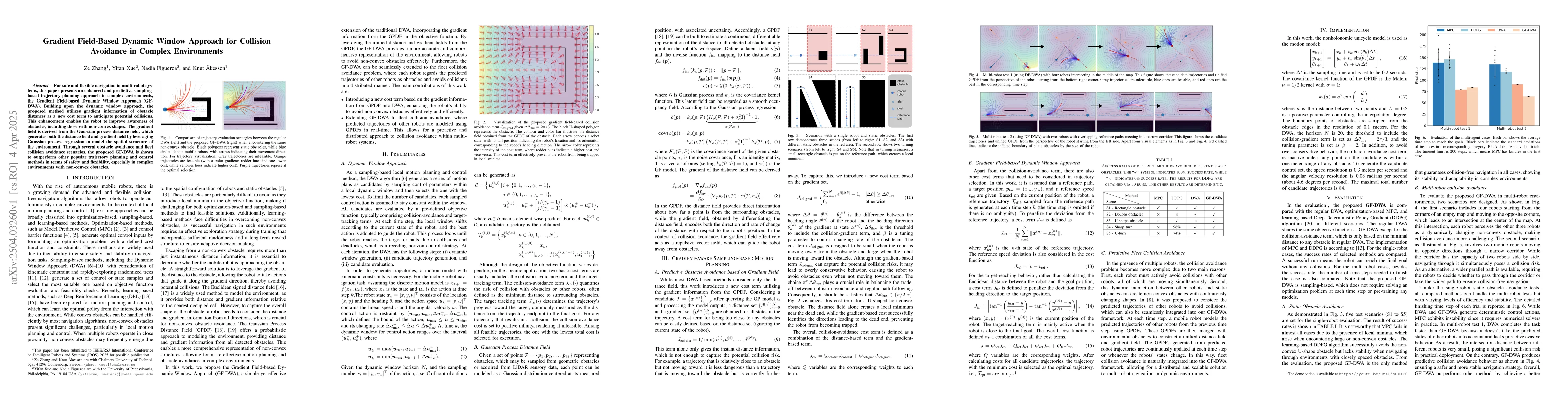 Thumbnail for Gradient Field-Based Dynamic Window Approach for Collision Avoidance in
  Complex Environments