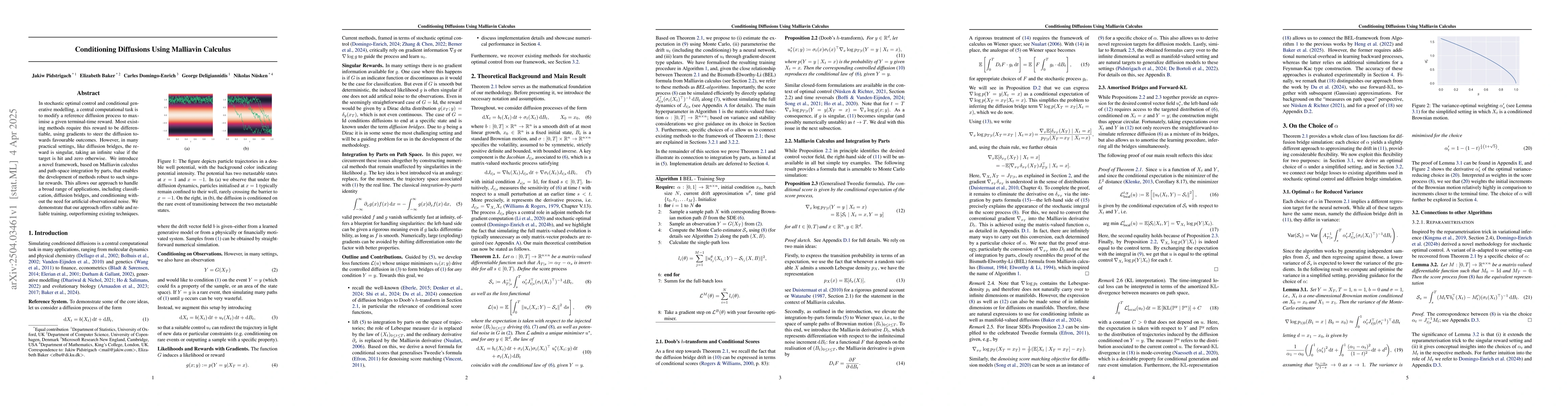 Thumbnail for Conditioning Diffusions Using Malliavin Calculus