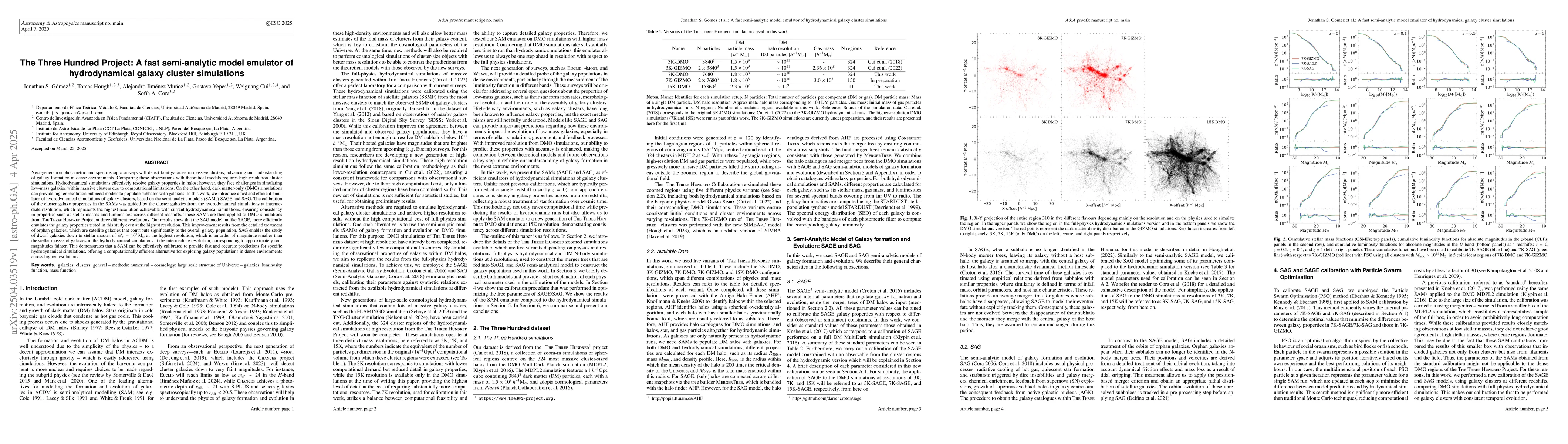 Thumbnail for The Three Hundred Project: A fast semi-analytic model emulator of
  hydrodynamical galaxy cluster simulations