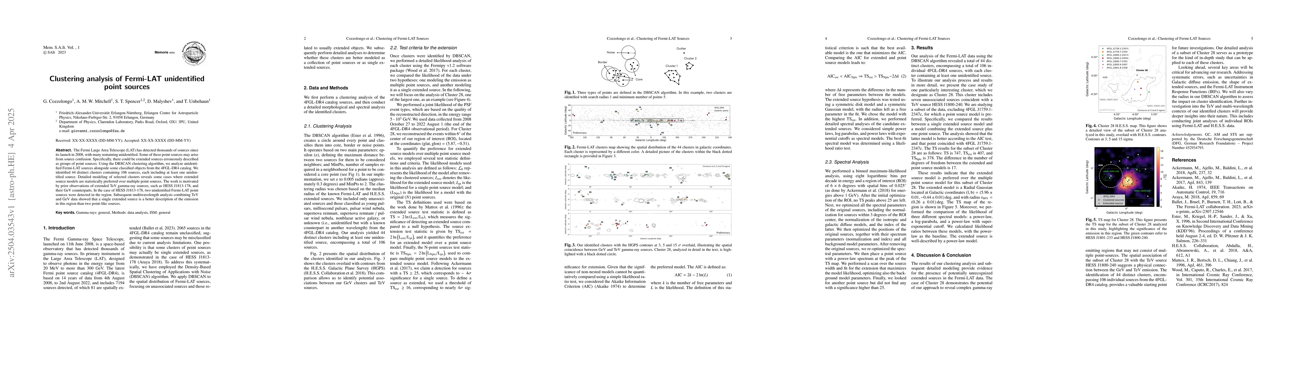 Thumbnail for Clustering analysis of Fermi-LAT unidentified point sources