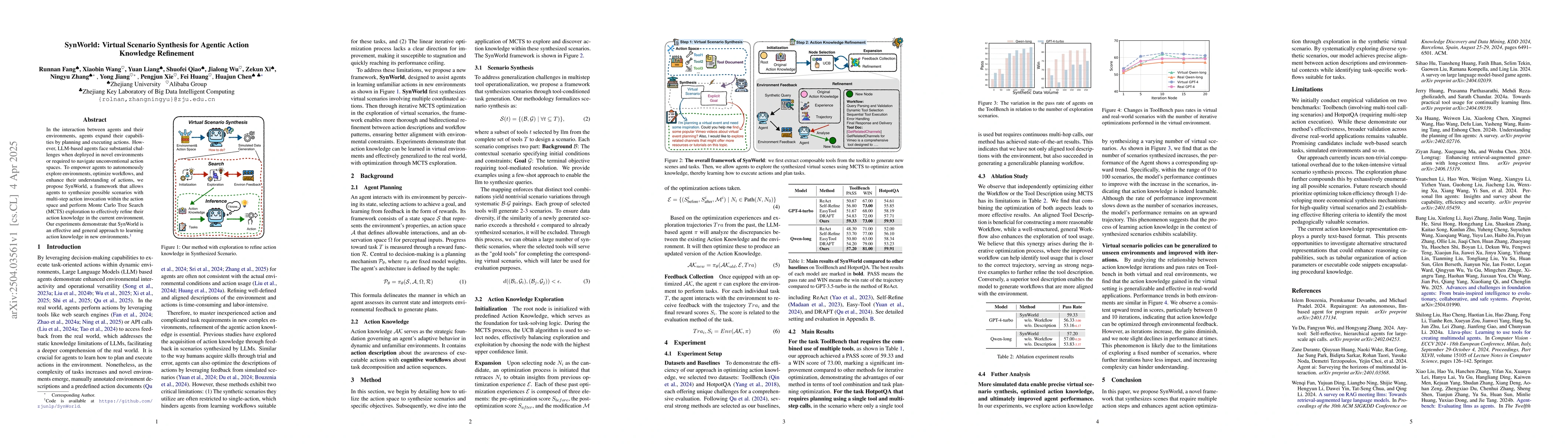 Thumbnail for SynWorld: Virtual Scenario Synthesis for Agentic Action Knowledge
  Refinement