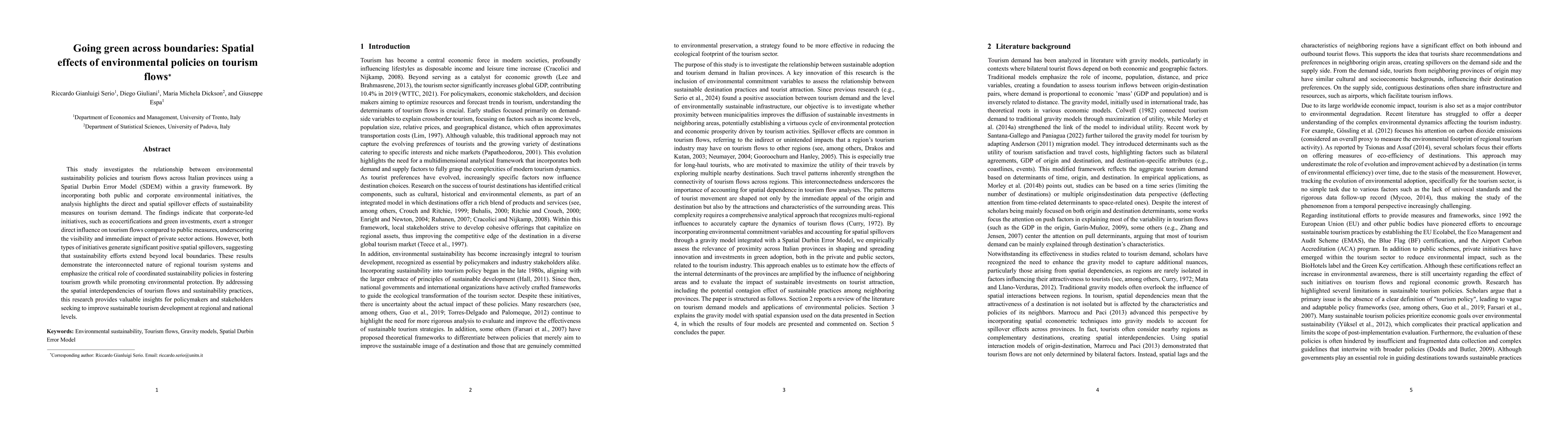 Thumbnail for Going green across boundaries: Spatial effects of environmental policies
  on tourism flows