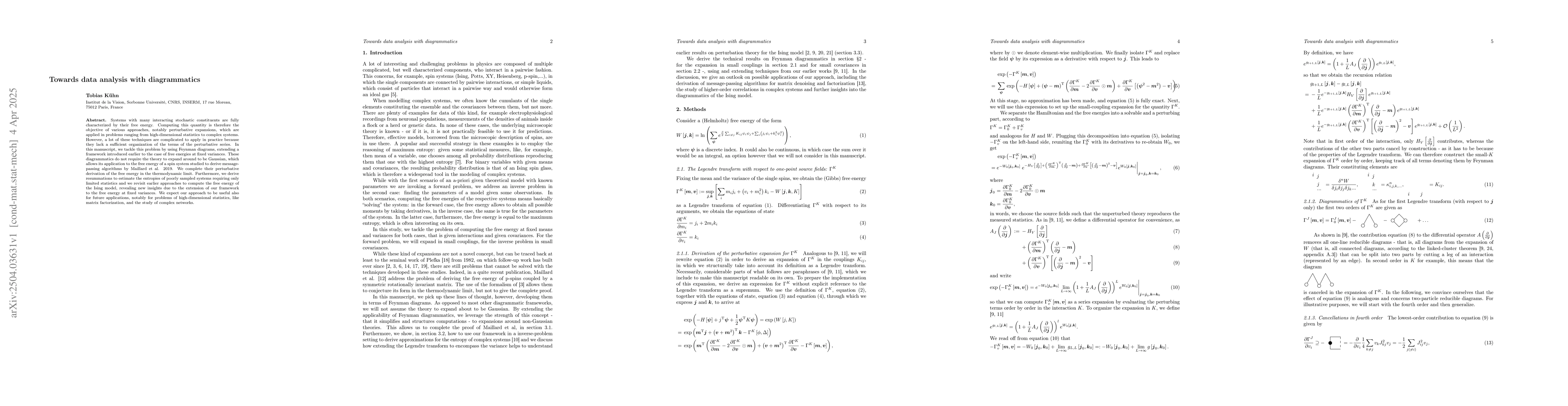 Thumbnail for Towards data analysis with diagrammatics