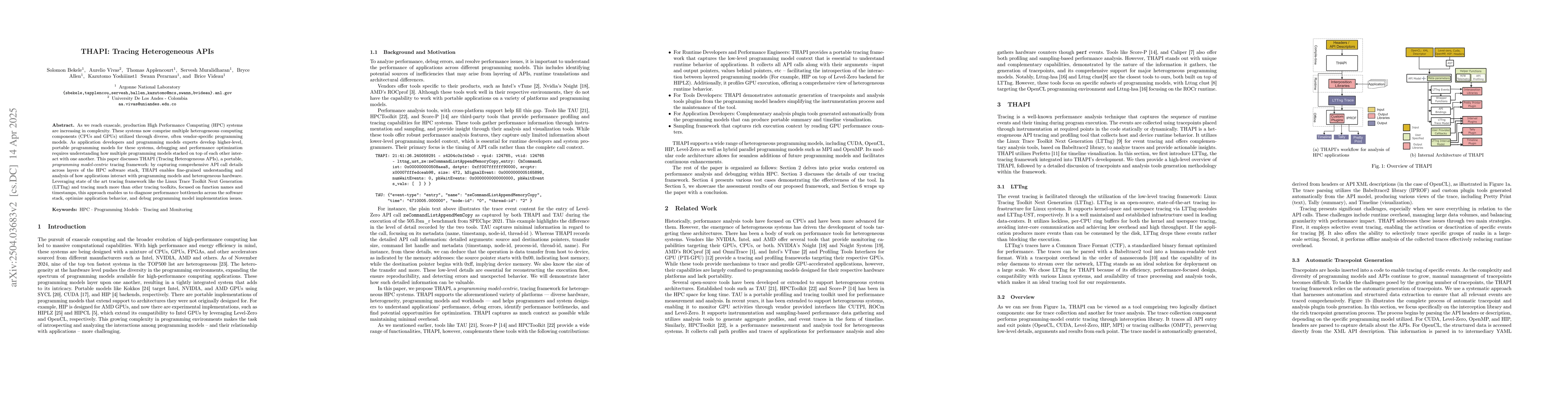 Thumbnail for THAPI: Tracing Heterogeneous APIs