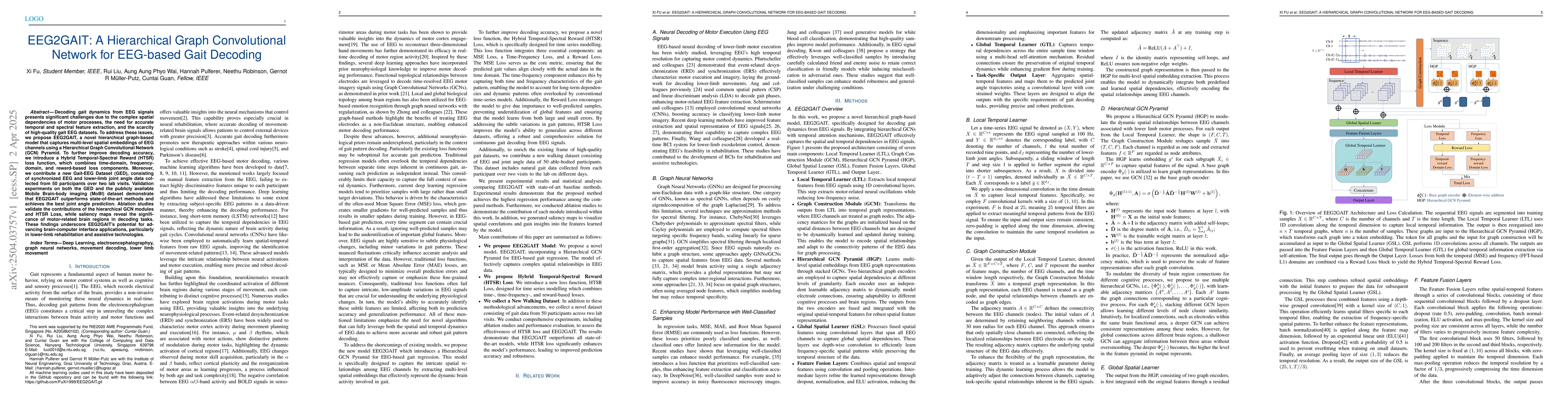 Thumbnail for EEG2GAIT: A Hierarchical Graph Convolutional Network for EEG-based Gait
  Decoding