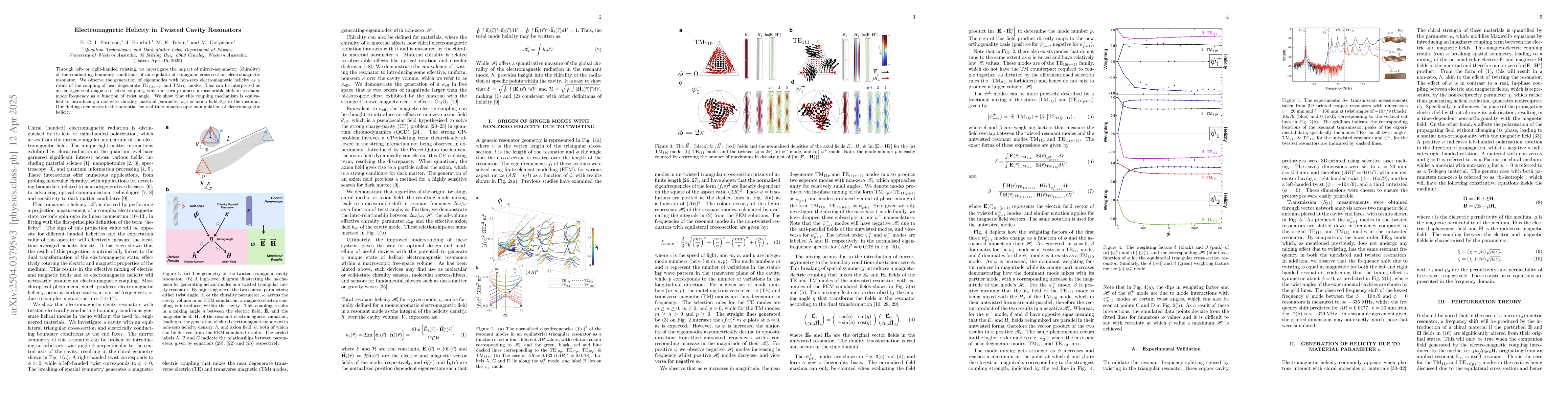 Thumbnail for Electromagnetic Helicity in Twisted Cavity Resonators