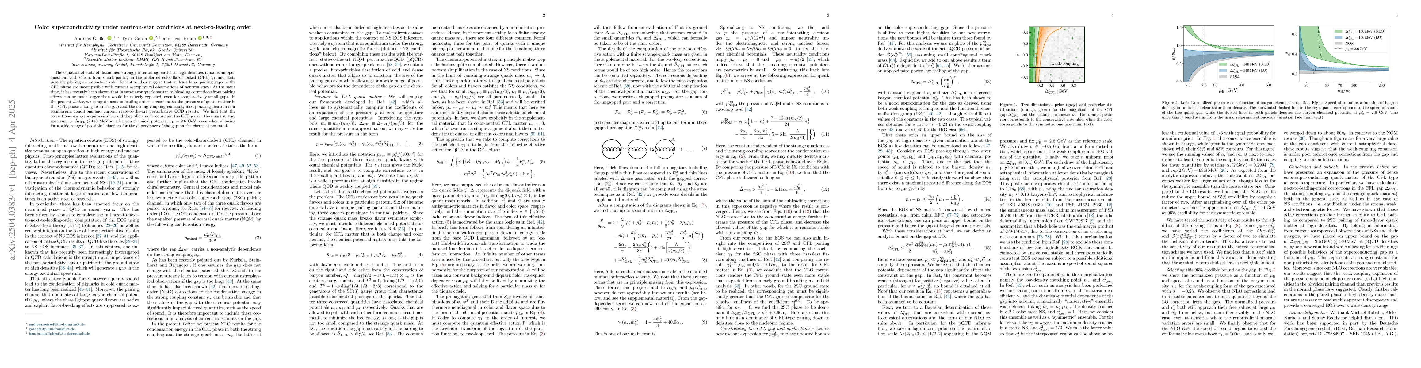 Thumbnail for Color superconductivity under neutron-star conditions at next-to-leading
  order