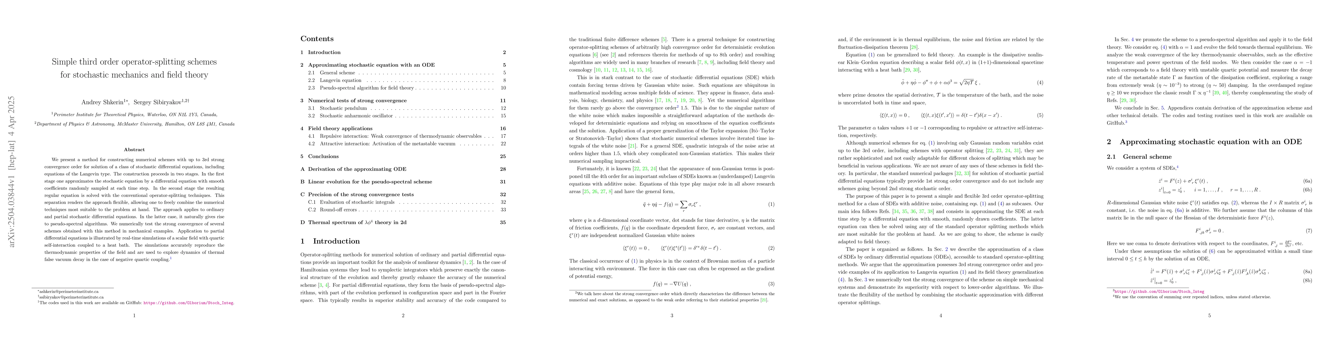 Thumbnail for Simple third order operator-splitting schemes for stochastic mechanics
  and field theory