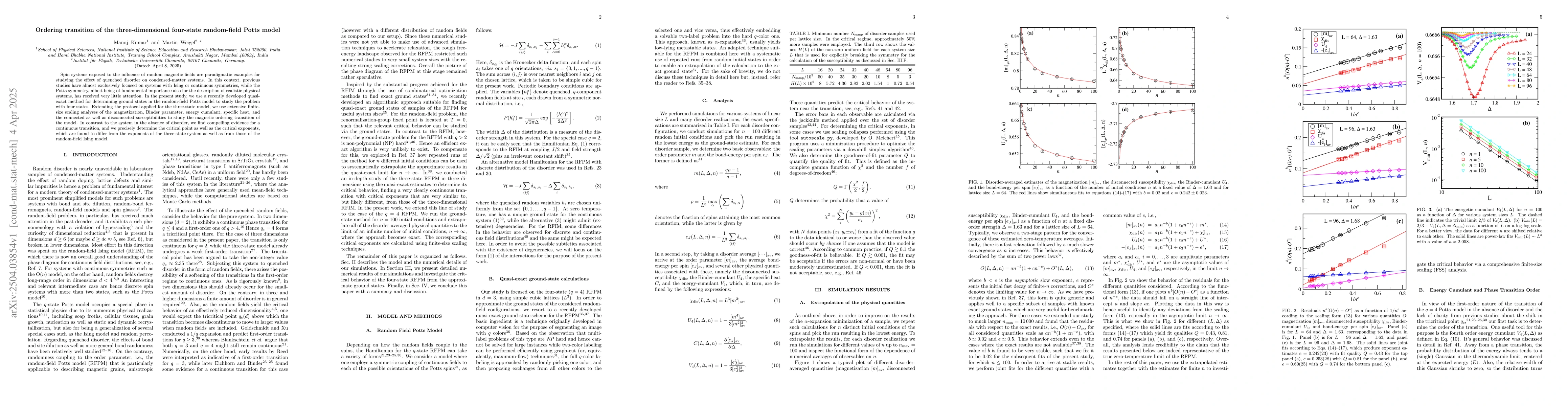 Thumbnail for Ordering transition of the three-dimensional four-state random-field
  Potts model