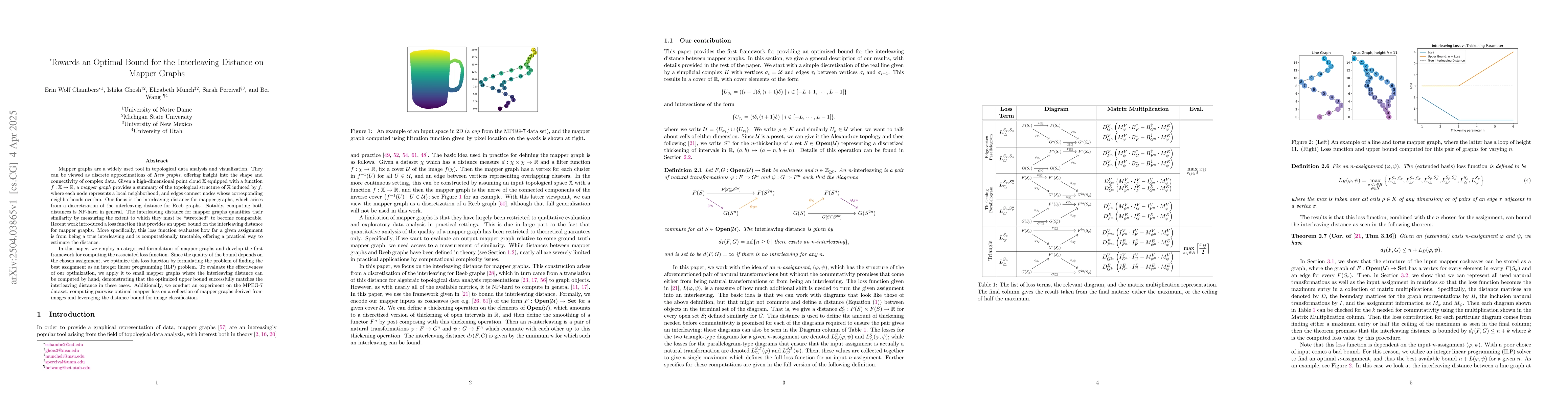 Thumbnail for Towards an Optimal Bound for the Interleaving Distance on Mapper Graphs