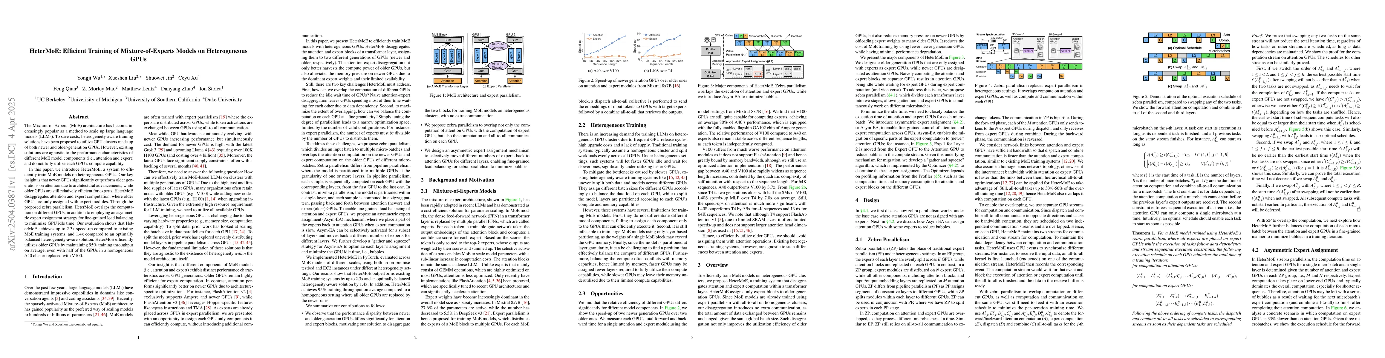 Thumbnail for HeterMoE: Efficient Training of Mixture-of-Experts Models on
  Heterogeneous GPUs