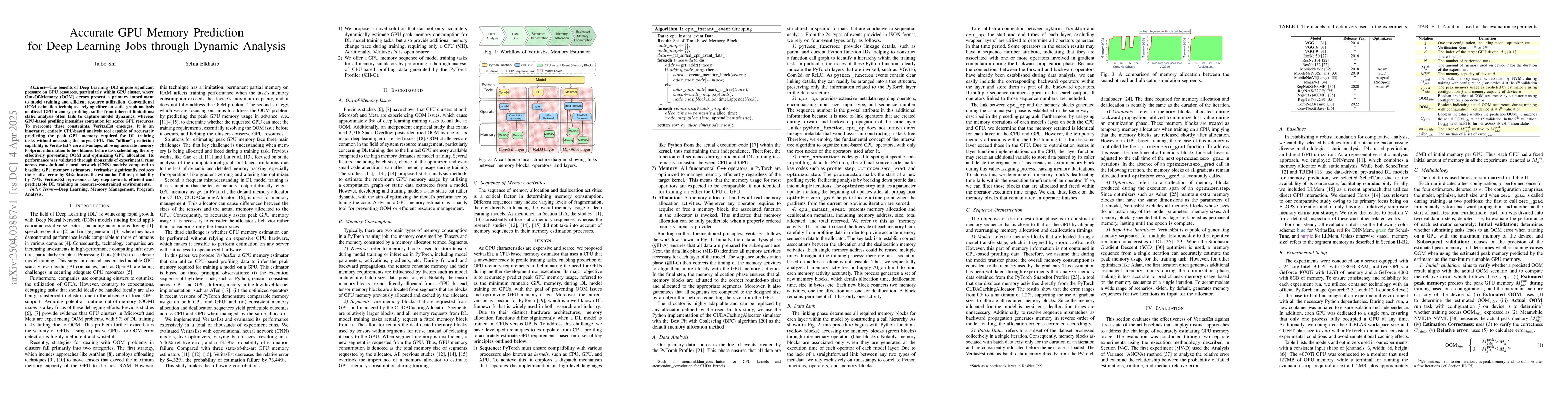 Thumbnail for Accurate GPU Memory Prediction for Deep Learning Jobs through Dynamic
  Analysis