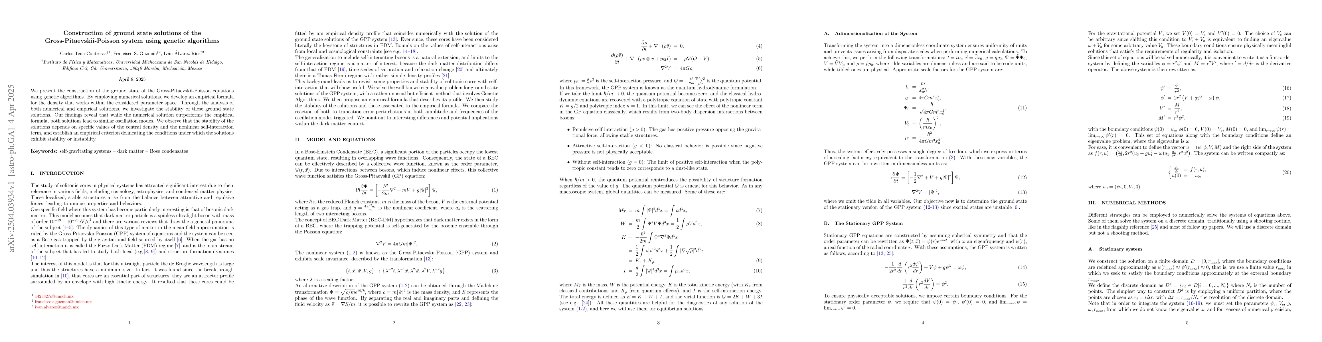 Thumbnail for Construction of ground state solutions of the Gross-Pitaevskii-Poisson
  system using genetic algorithms
