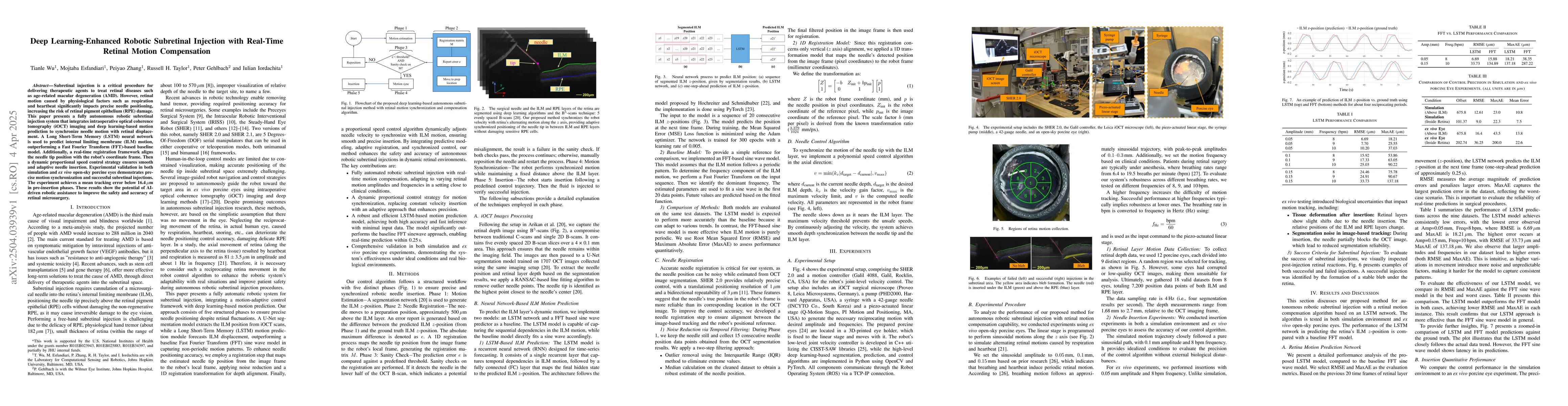 Thumbnail for Deep Learning-Enhanced Robotic Subretinal Injection with Real-Time
  Retinal Motion Compensation