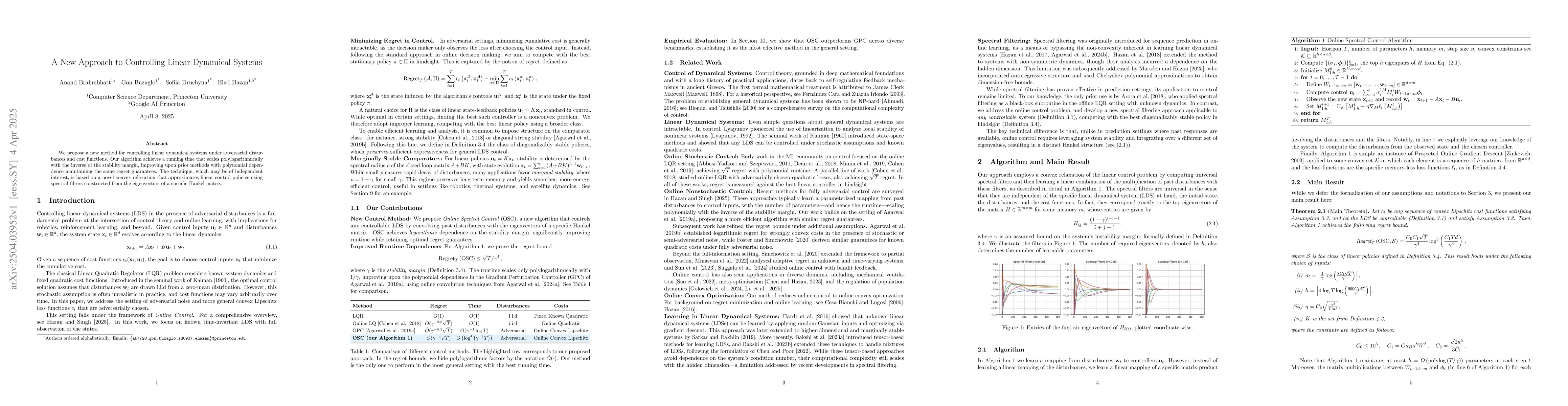 Thumbnail for A New Approach to Controlling Linear Dynamical Systems