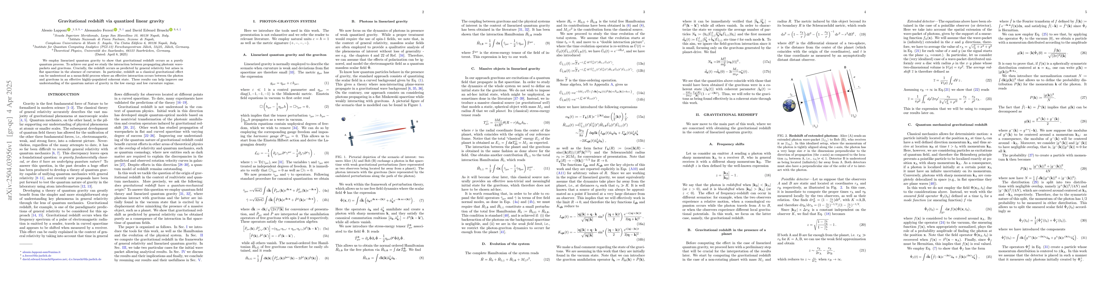 Thumbnail for Gravitational redshift via quantized linear gravity