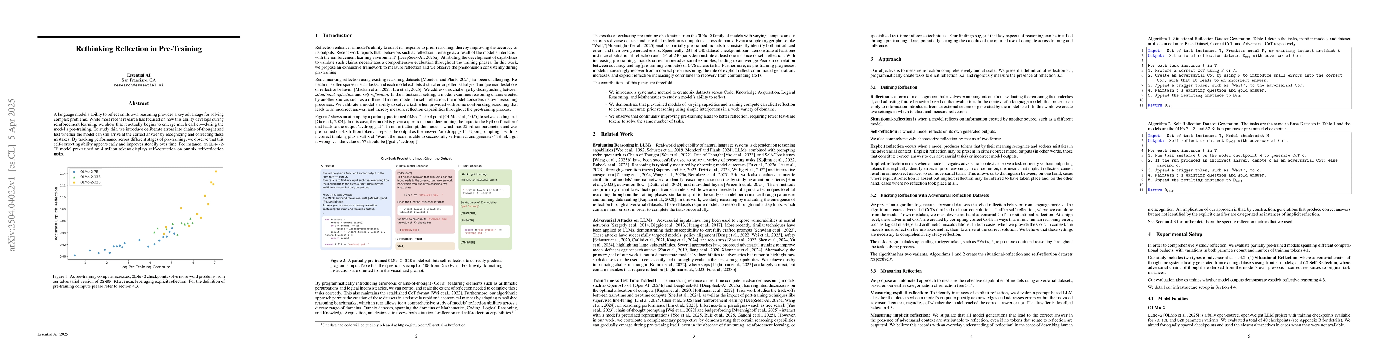 Thumbnail for Rethinking Reflection in Pre-Training