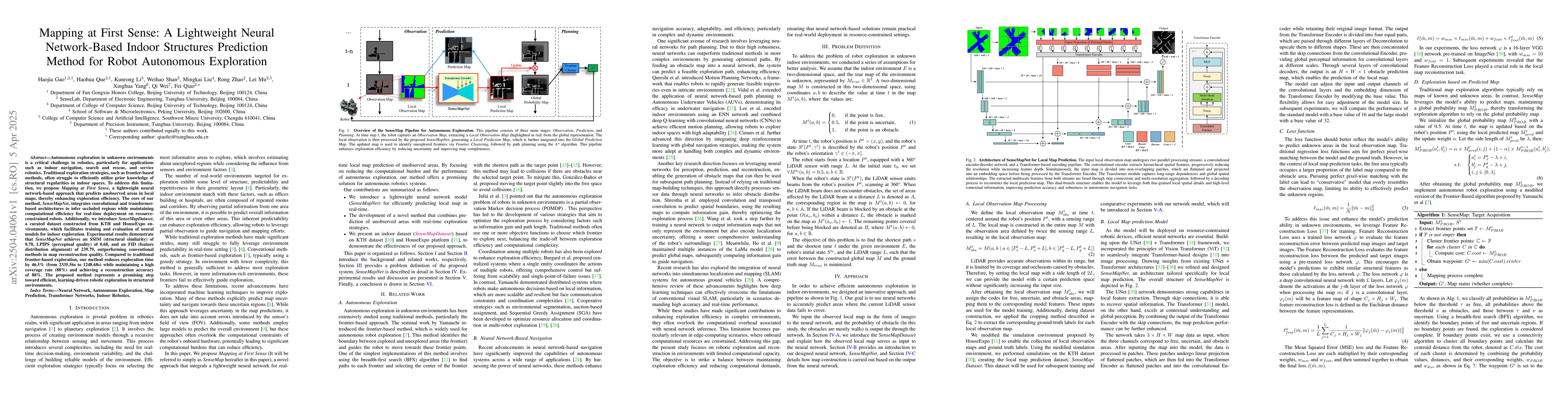 Thumbnail for Mapping at First Sense: A Lightweight Neural Network-Based Indoor
  Structures Prediction Method for Robot Autonomous Exploration