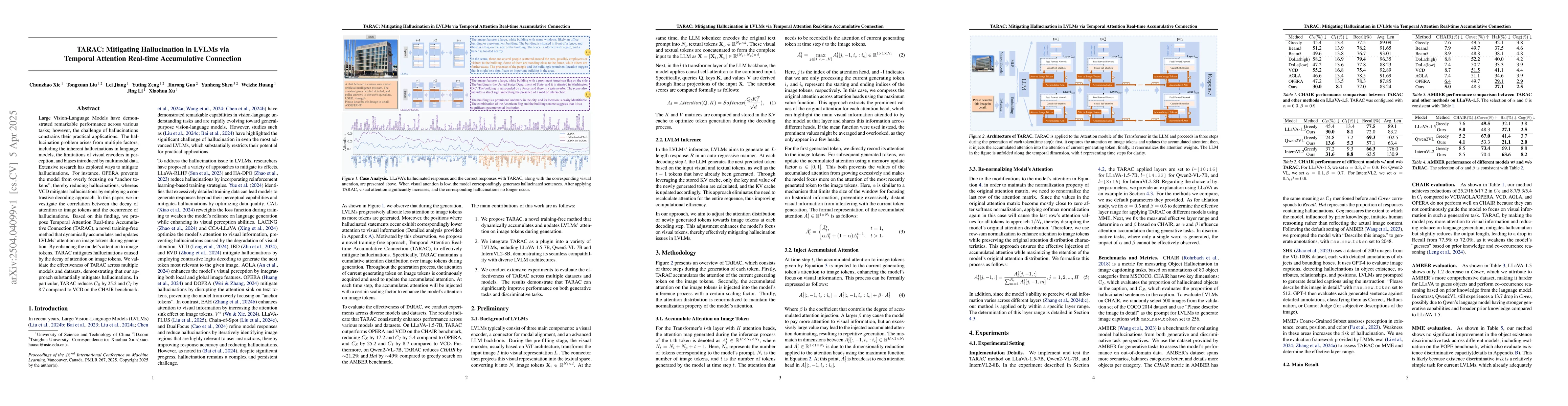 Thumbnail for TARAC: Mitigating Hallucination in LVLMs via Temporal Attention
  Real-time Accumulative Connection