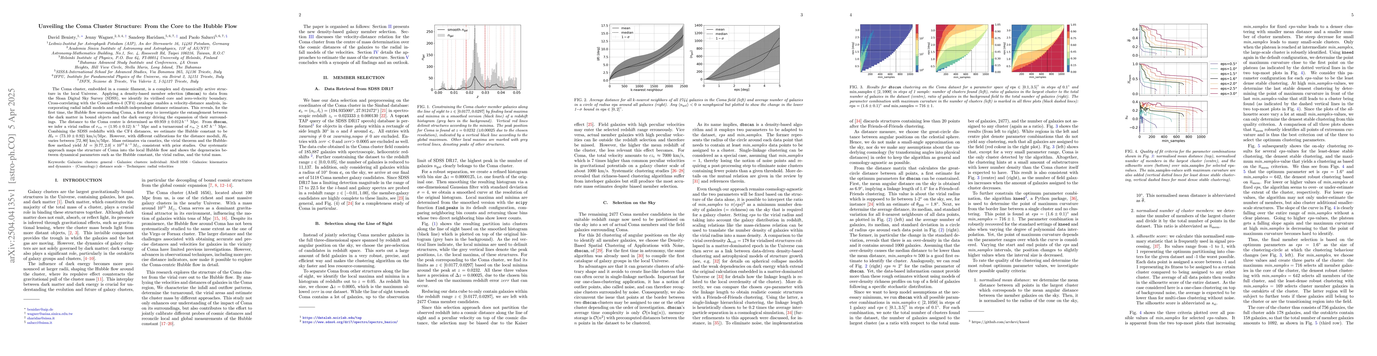 Thumbnail for Unveiling the Coma Cluster Structure: From the Core to the Hubble Flow
