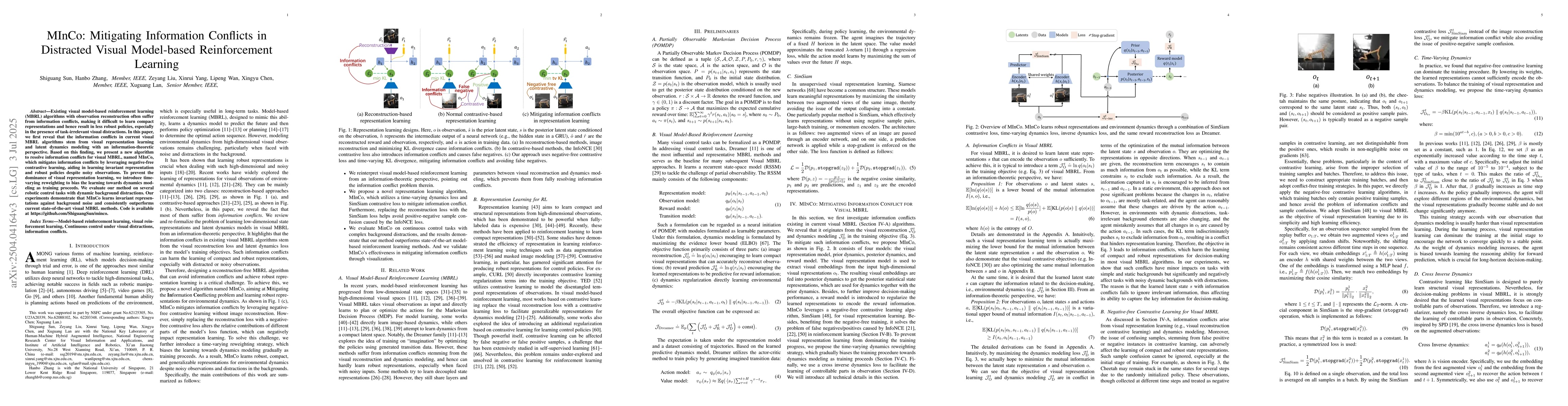 Thumbnail for MInCo: Mitigating Information Conflicts in Distracted Visual Model-based
  Reinforcement Learning