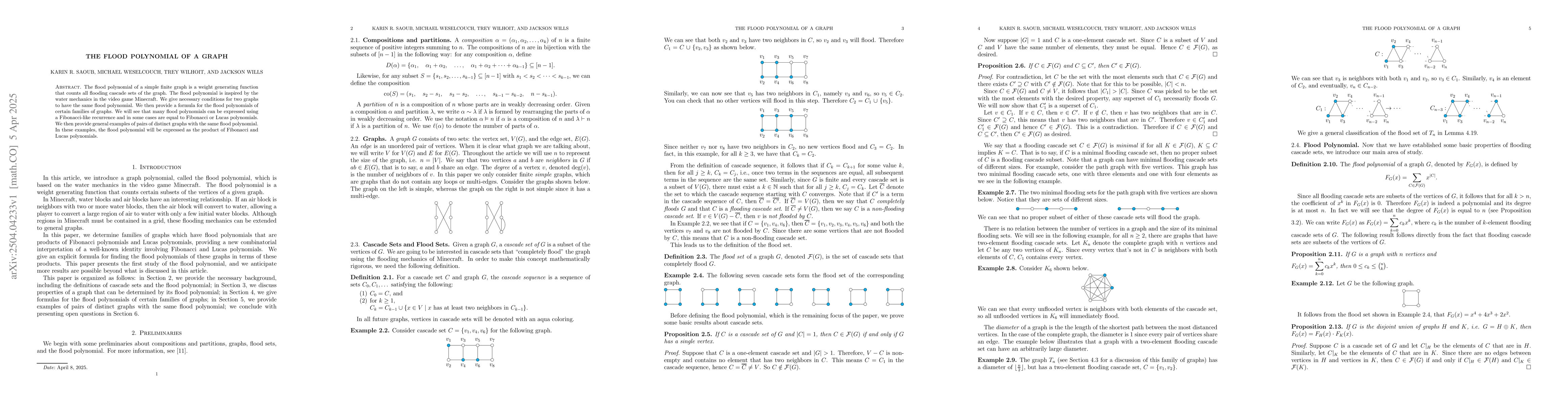 Thumbnail for The Flood Polynomial of a Graph