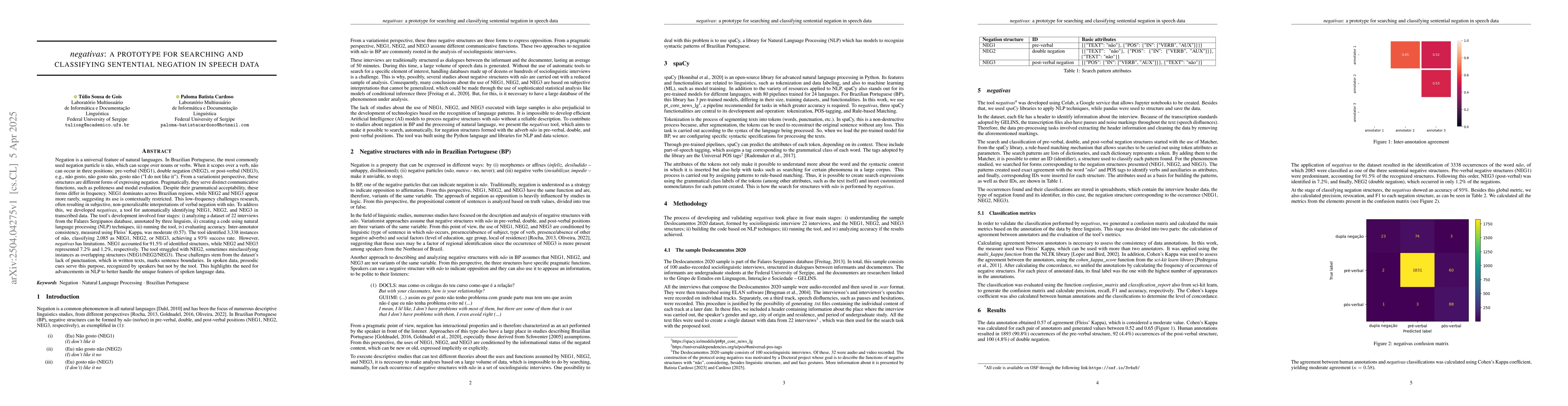 Thumbnail for negativas: a prototype for searching and classifying sentential negation
  in speech data
